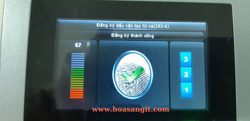 Quét đăng ký vân tay mới