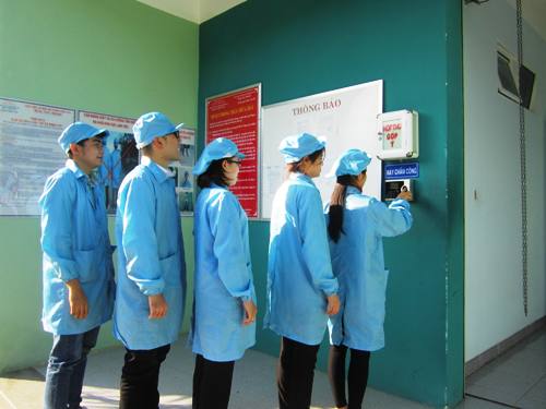 Lắp đặt máy chấm công tại bệnh viện