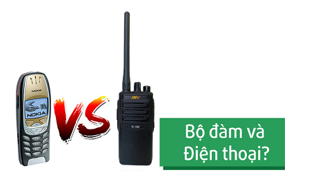 Máy bộ đàm và Điện thoại di động