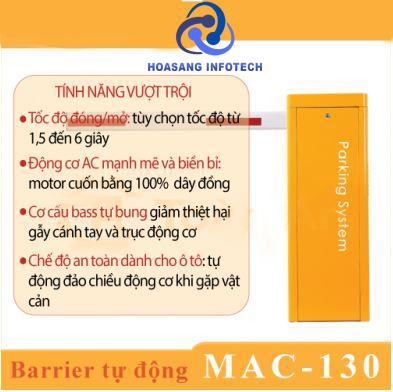 Barrier tự động TAIWAN MAC 130 Barrier tự động TAIWAN MAC 130