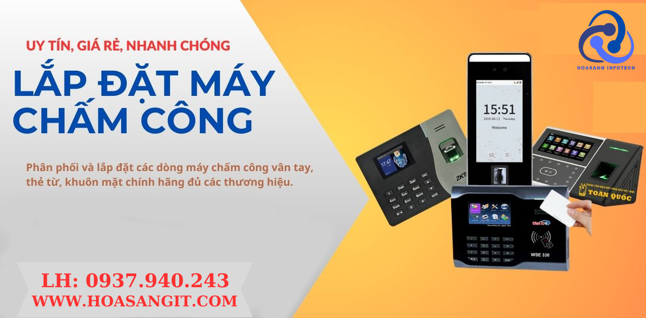 Lắp đặt máy chấm công