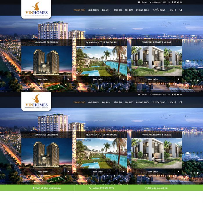 Mẫu Website Bất động sản 18