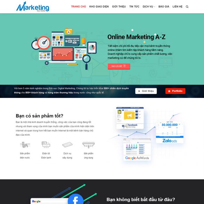 Mẫu Website Marketing Mẫu Website Marketing